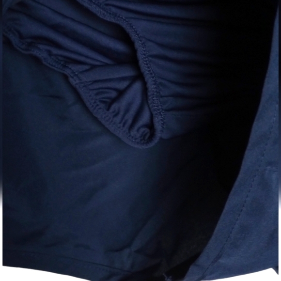 XXL NIKE SHORTS Dri-fit Wicking Workout Running Built in Panty Navy Blue Florida - Picture 7 of 8